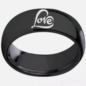 Love Stainless Steel Band Ring